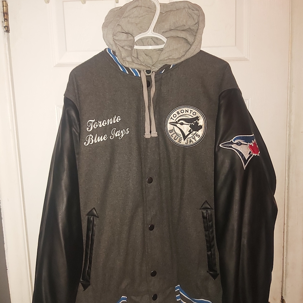 Toronto Blue Jays Baseball Jacket with removable hoodie